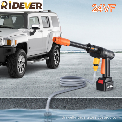 Ridever High Pressure Washer Machine Car Wash 12V 10000MA 20 Minutes Working Time Car Washer Cleaning Machine